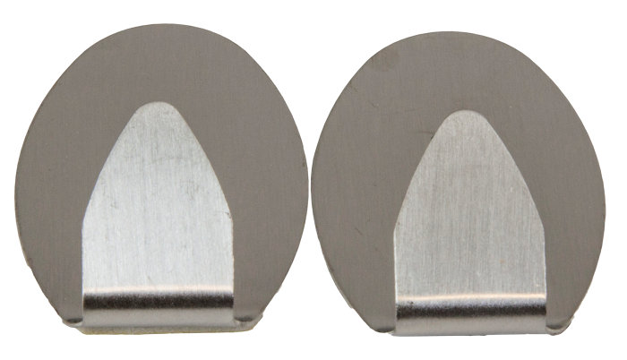 Håndklekroker oval 2 stk. metall - Target